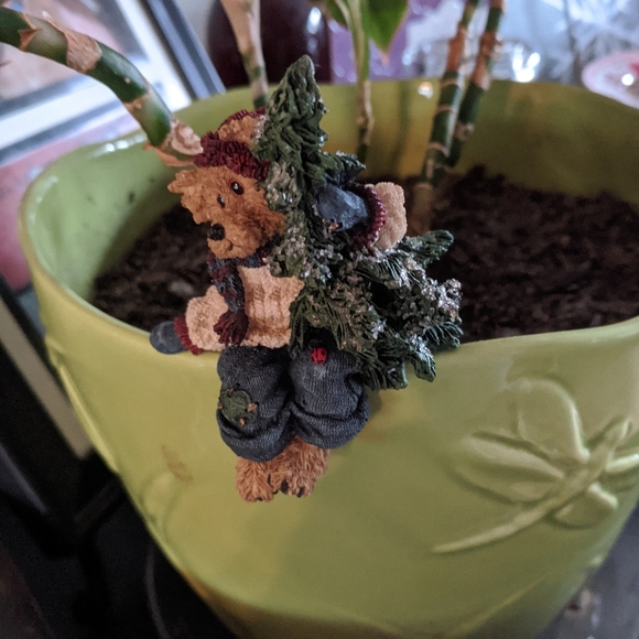Boyd's Bear Figurine Planted Pot Container Lip (3) - Picture 3 of 8